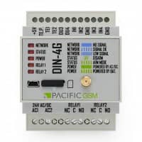 DIN-4G-DC 12-24V 4G LTE SMS Controller with Battery Backup
